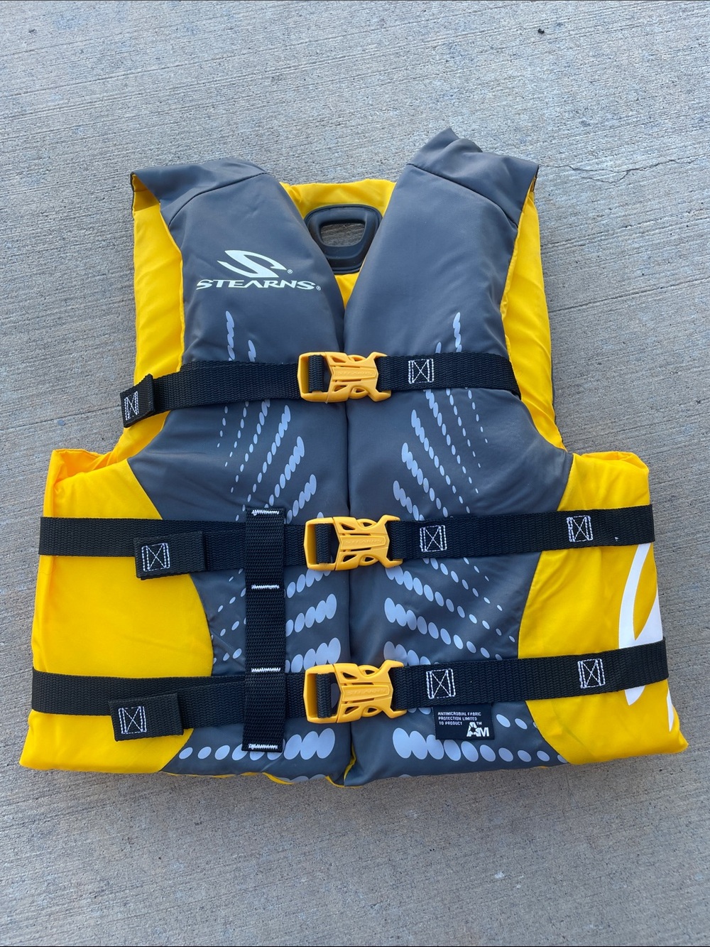 Stearns Youth Yellow & Gray Life Jacket - Kids Swim Vest